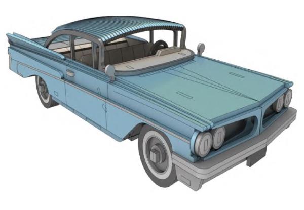 Pontiac Star Chef (Strato Sedan) `59 - Zeichnung